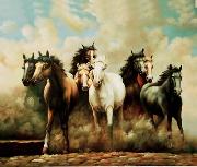 unknow artist Horses 046 oil painting picture wholesale